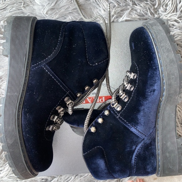 Prada Velvet Boots - Picture 6 of 9